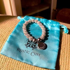 Rustic Cuff Emerson Mini in White/Silver *Never Worn*